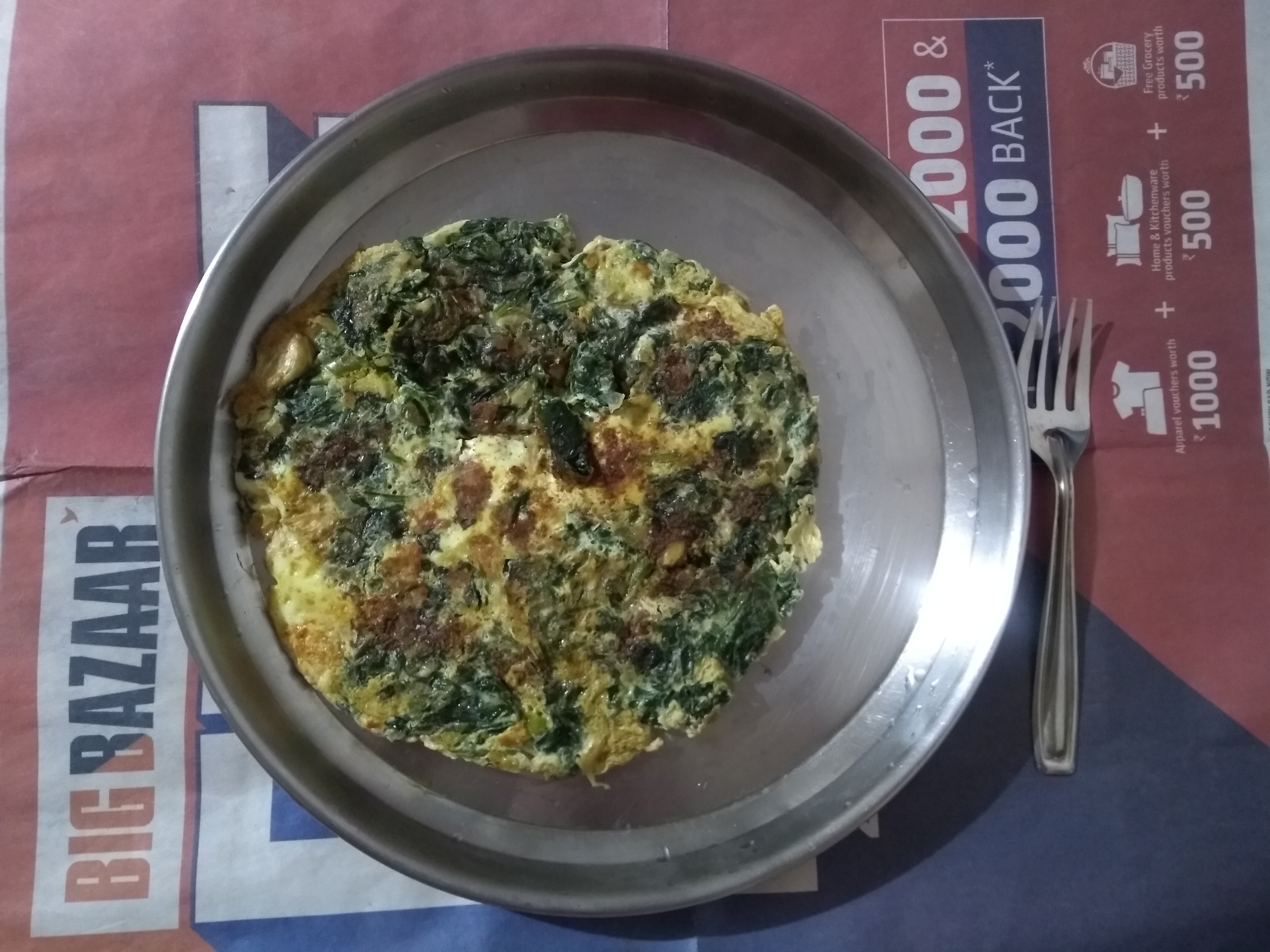 spinach omelette