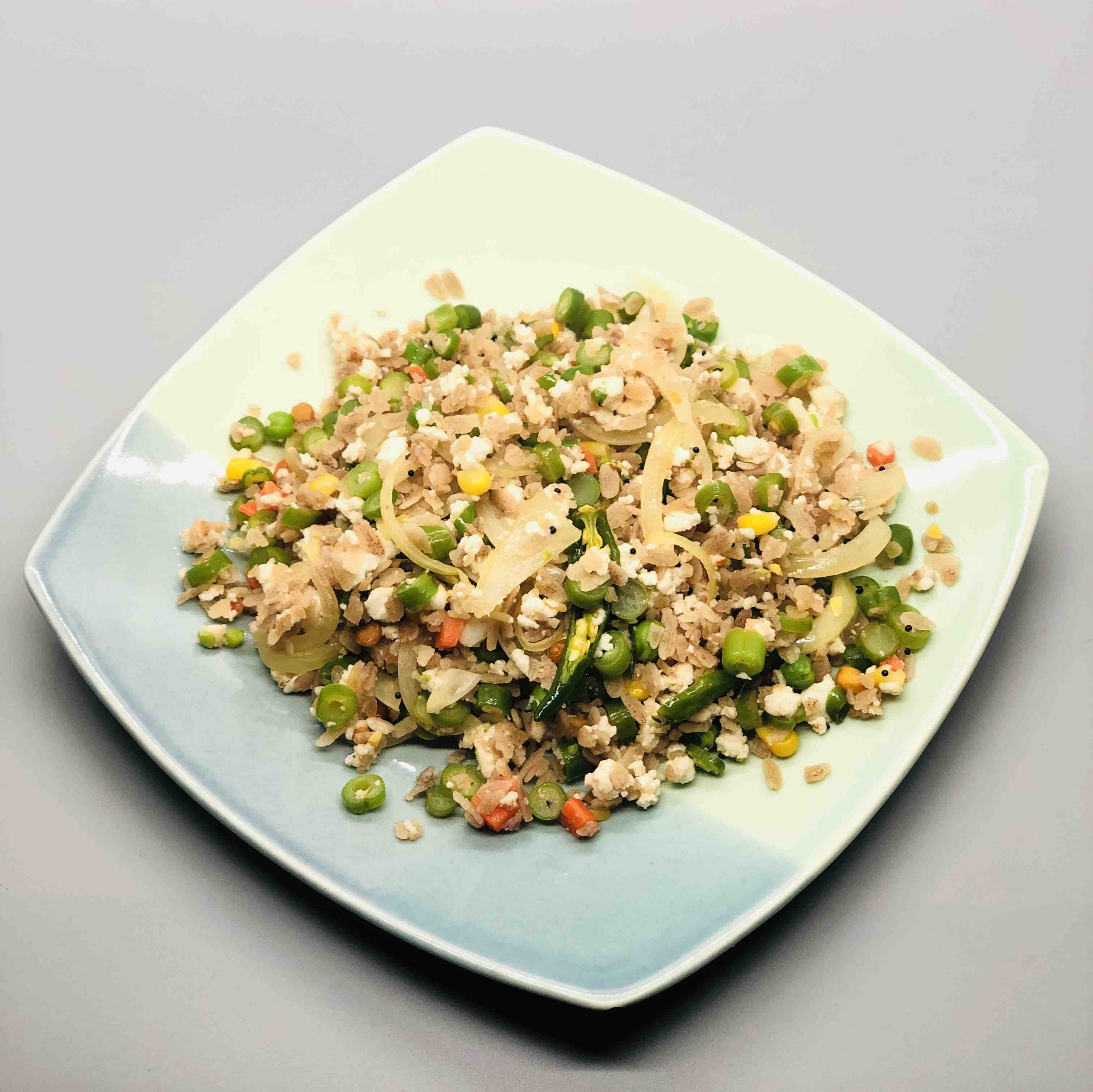 veggie paneer poha
