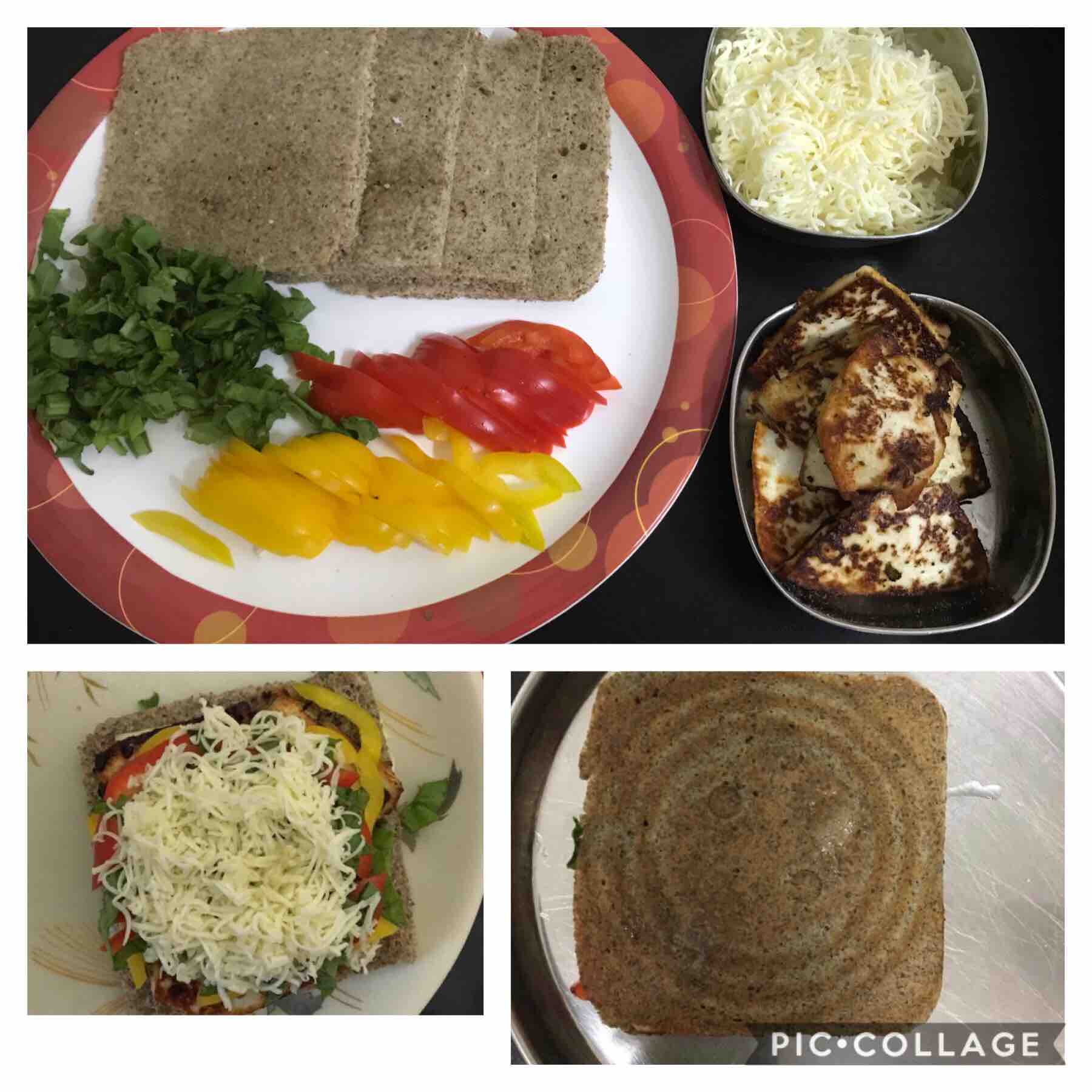 Keto paneer cheese grilled sandwich 🥪🥗