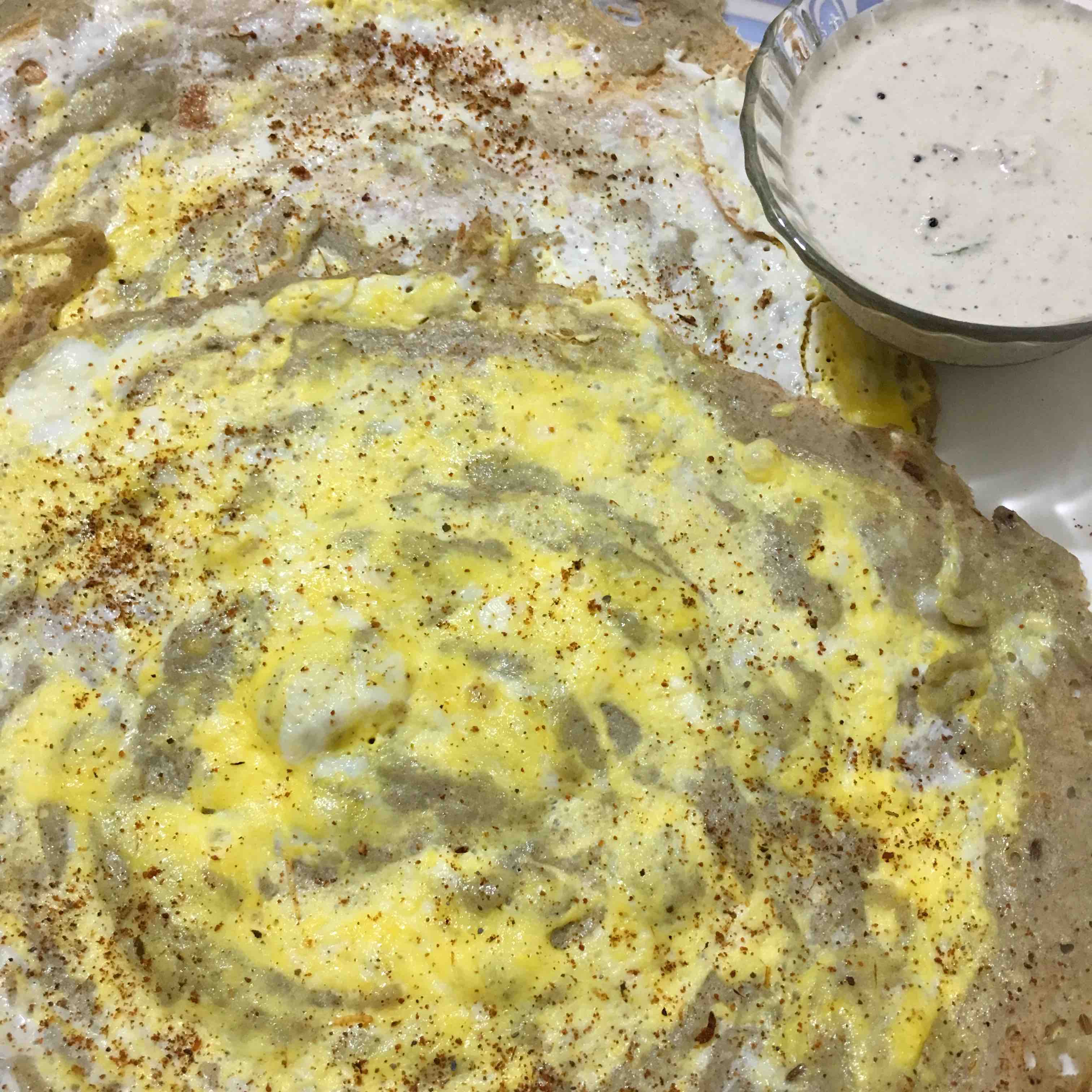 moong dal egg dosa
